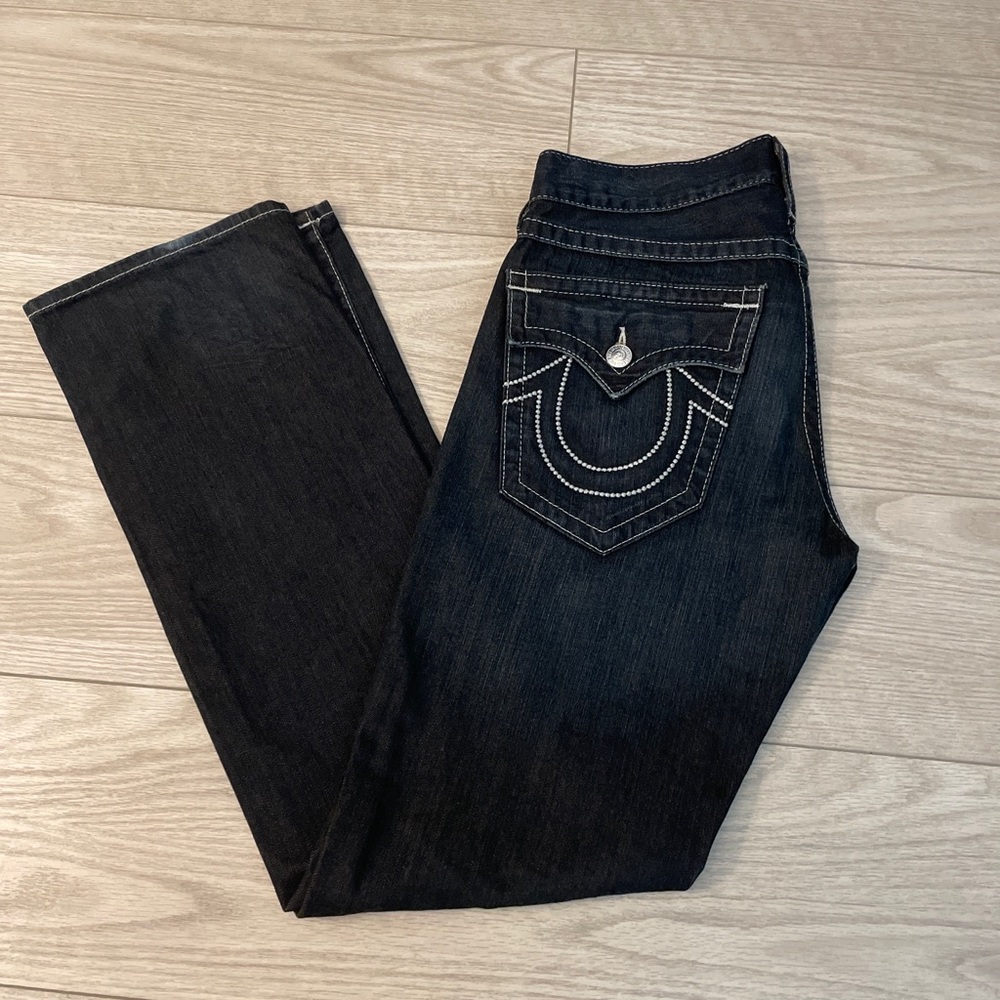 True Religion Straight Jeans - Dark Blue - Size 32